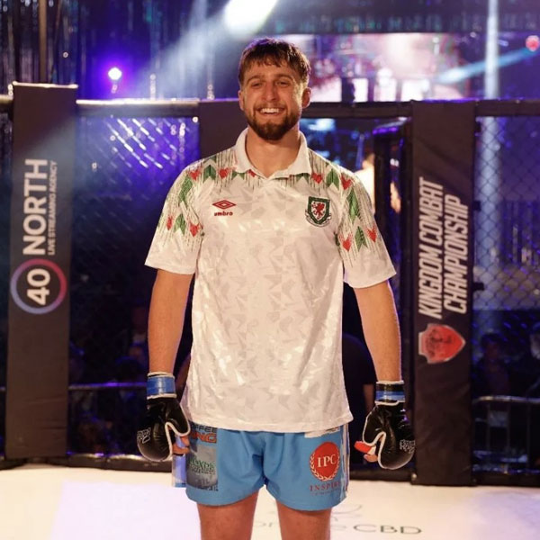 Kieran Edwards at MMA event in North Wales